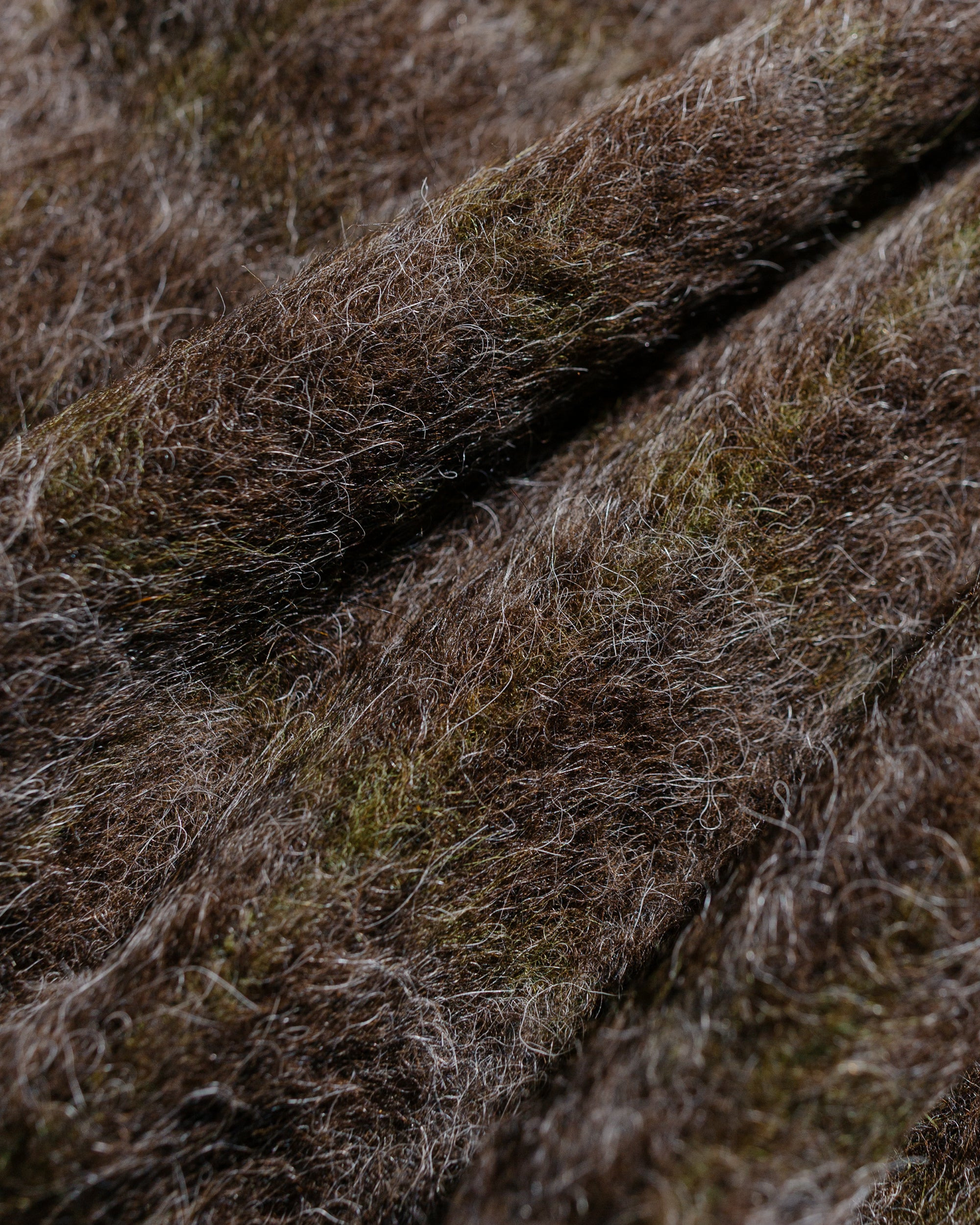 Full Zip Hood Dorf Check Hairy Wool - 8