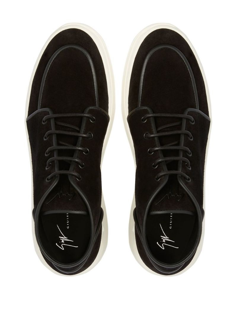 Bevel mid-top sneakers - 4