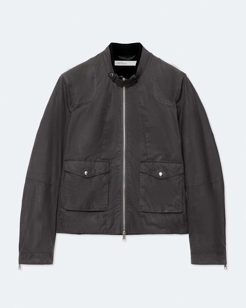 KIRK WAXED-COTTON RACER JACKET - 1