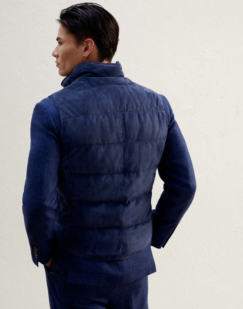 Suede down vest 2