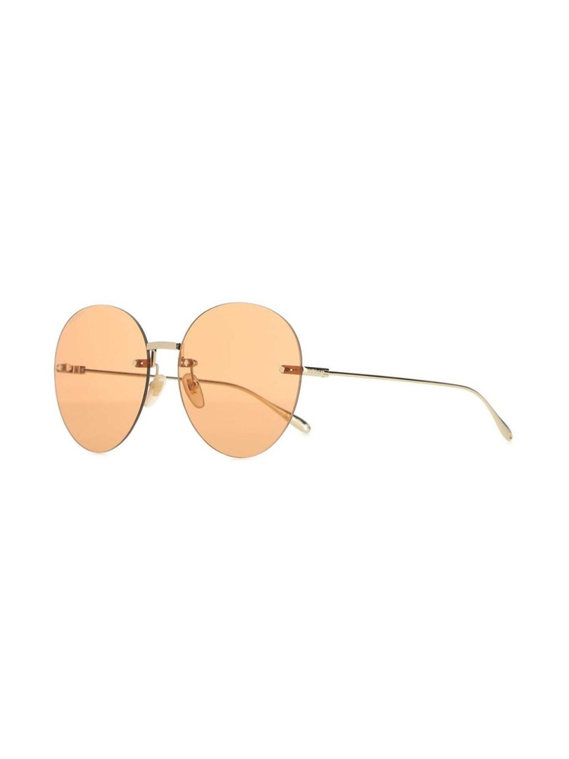 GUCCI Gucci Tiger round-frame sunglasses with pendant outlook