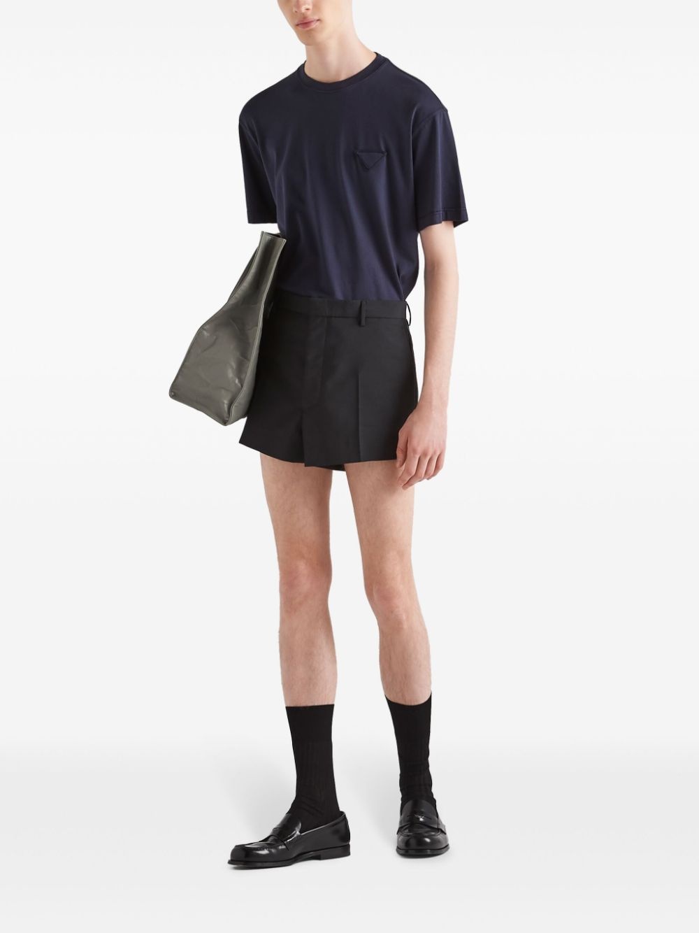 logo-patch cotton T-shirt - 2