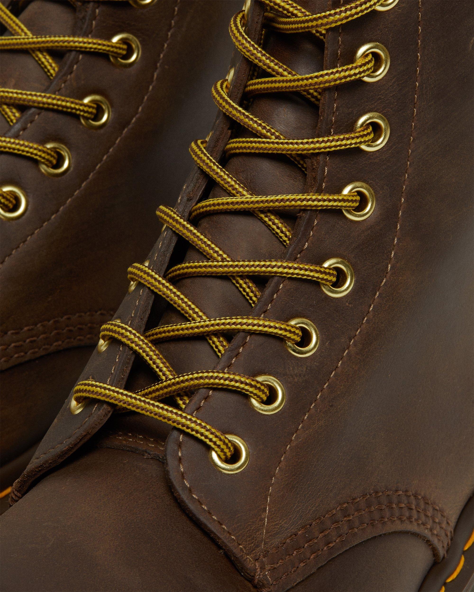 1460 Crazy Horse Leather Lace Up Boots - 8