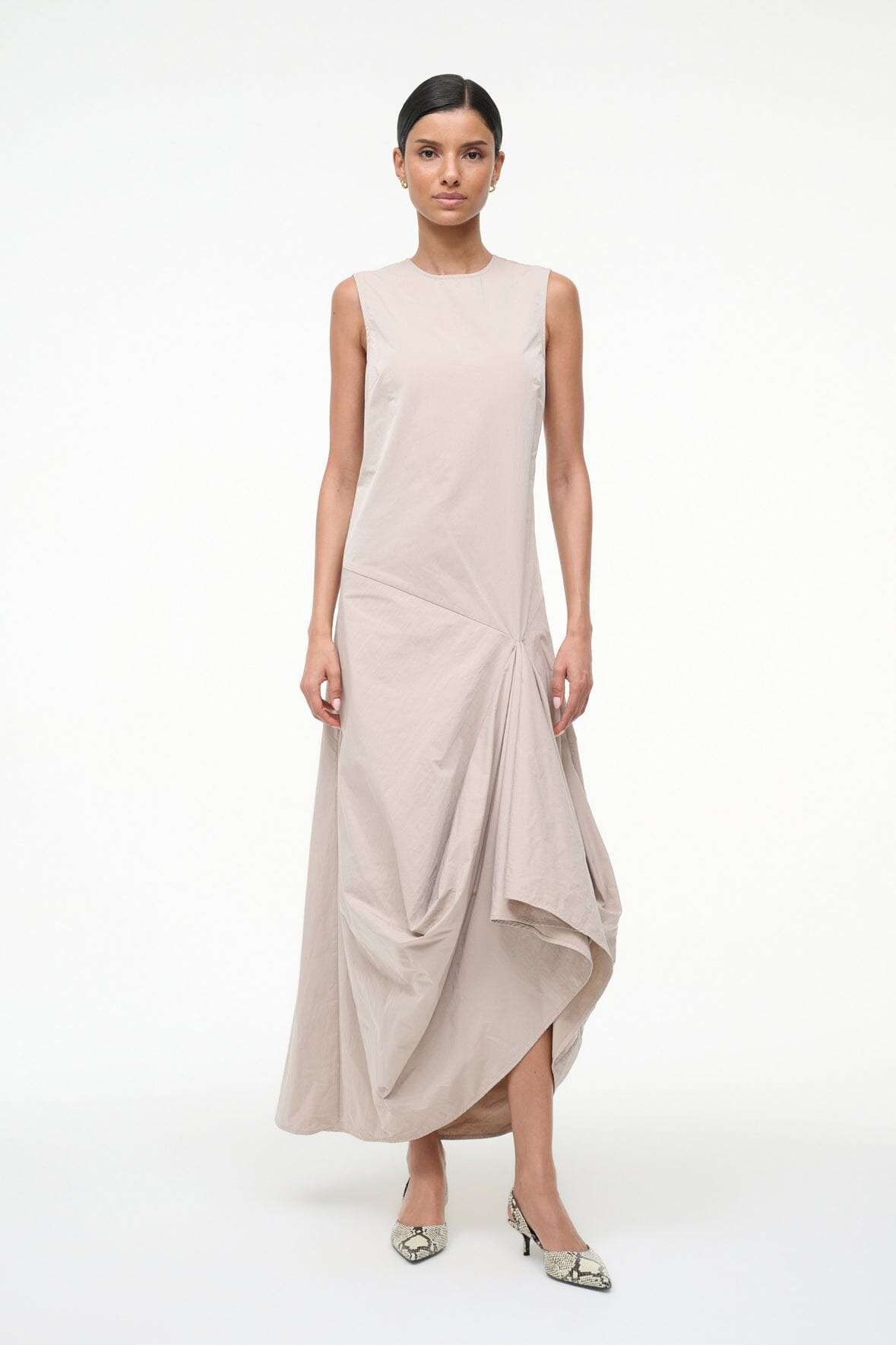 STAUD VIOLA DRESS FAWN - 2