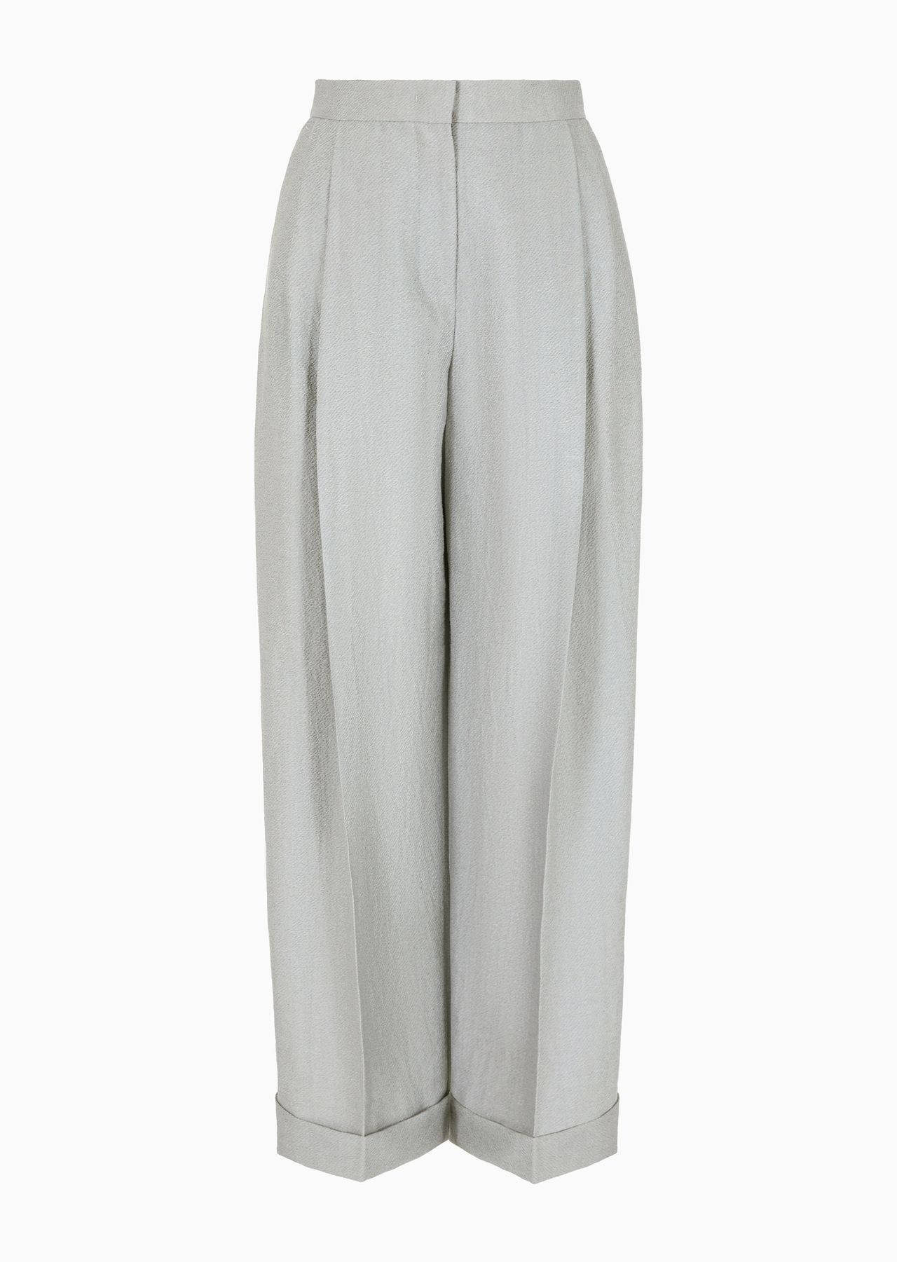 Icon ASV trousers with turn-ups in a flowing linen and Lyocell blend armure fabric - 1