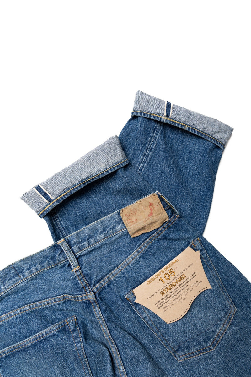 Short Length 105 Standard Selvedge Denim - 2 Year Wash 7