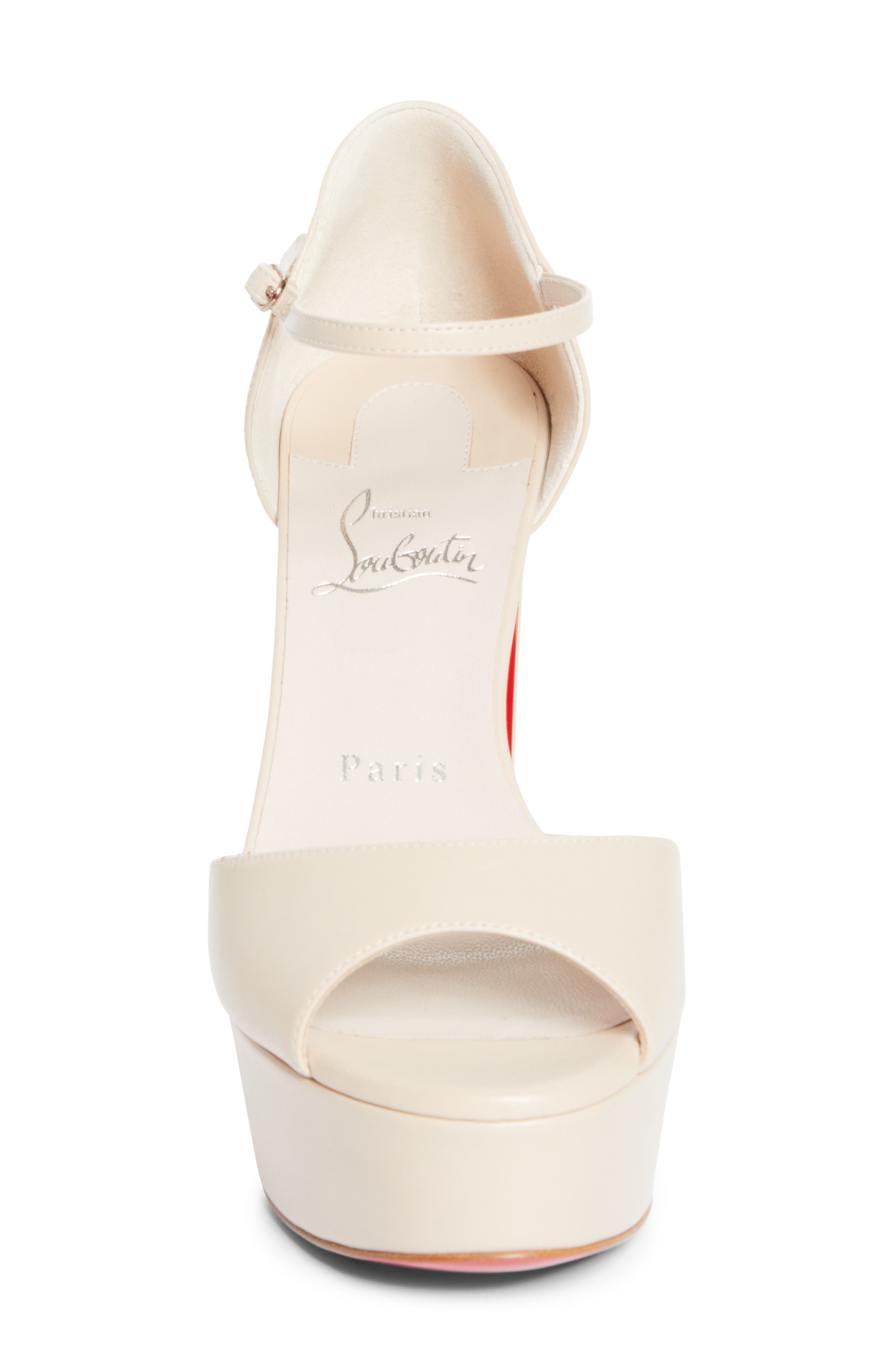 Christian Louboutin Sandaloo Platform Sandal in Pearl at Nordstrom - 4