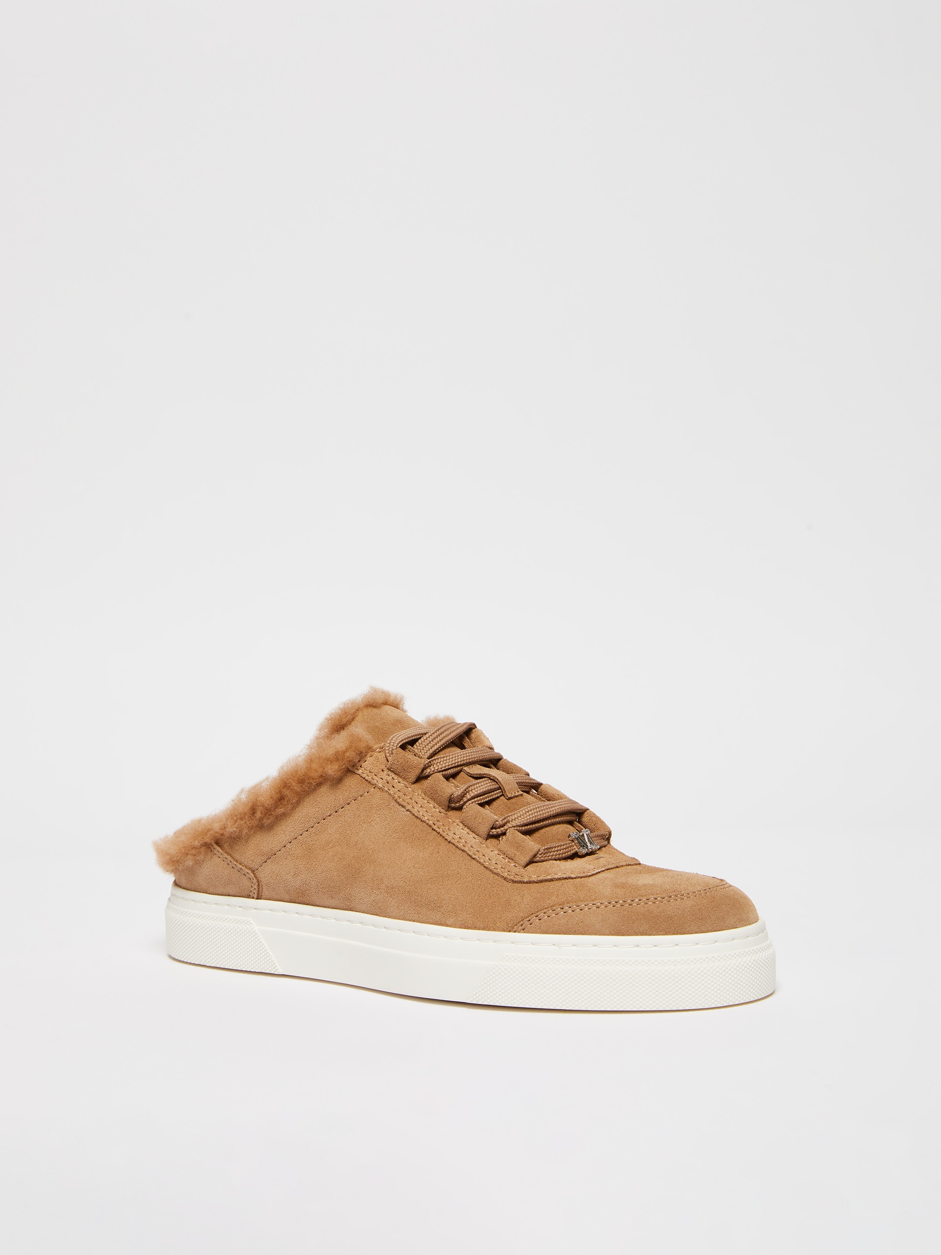 TSLIDESNEAKER Slide sneakers in suede and Teddy fabric - 2