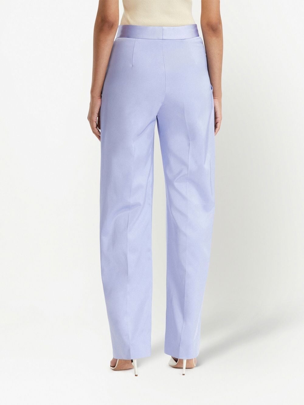 straight-leg tailored trousers - 4
