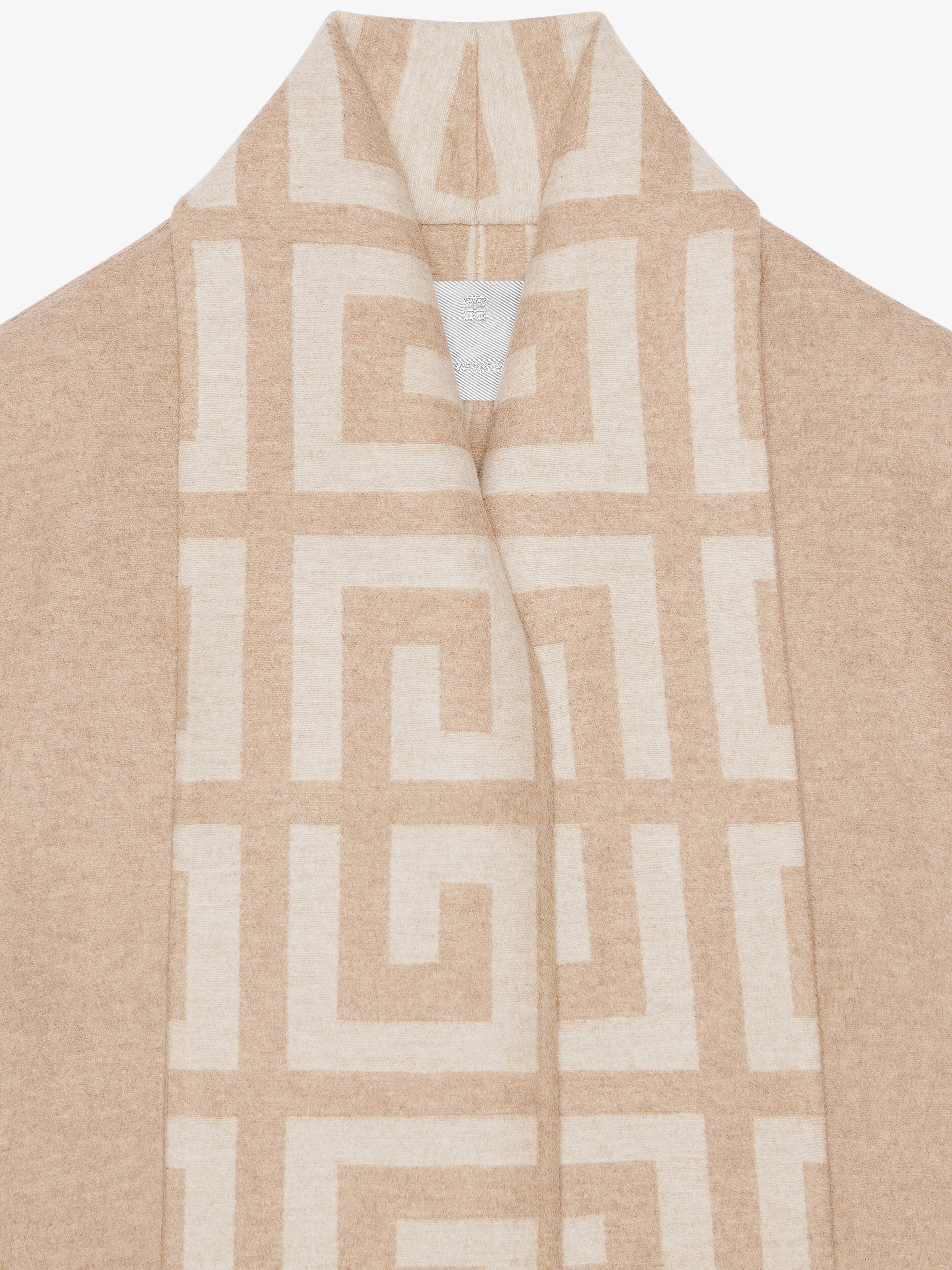 COAT IN DOUBLE FACE 4G WOOL WITH SCARF - 5