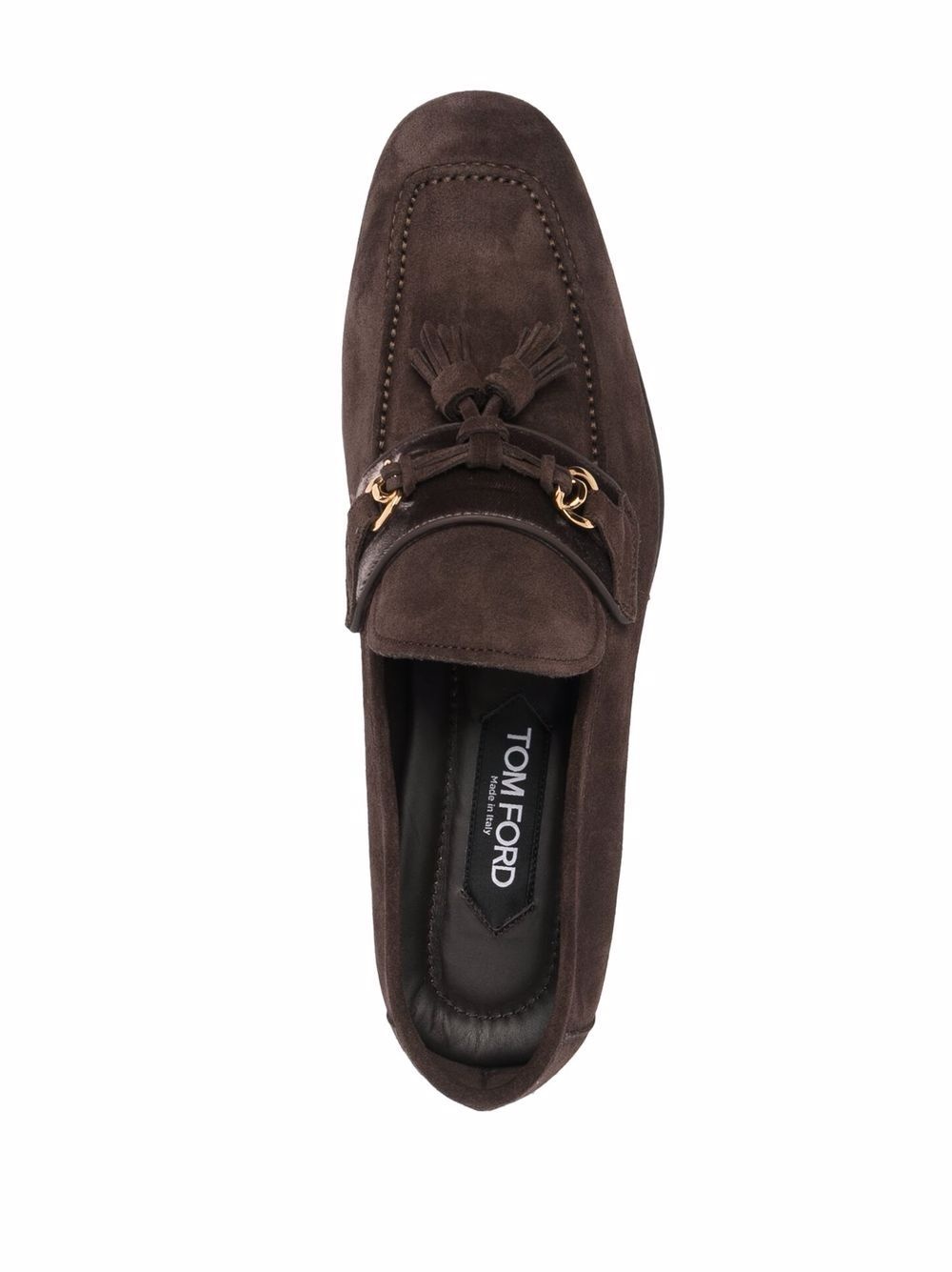 suede tassel loafers - 4