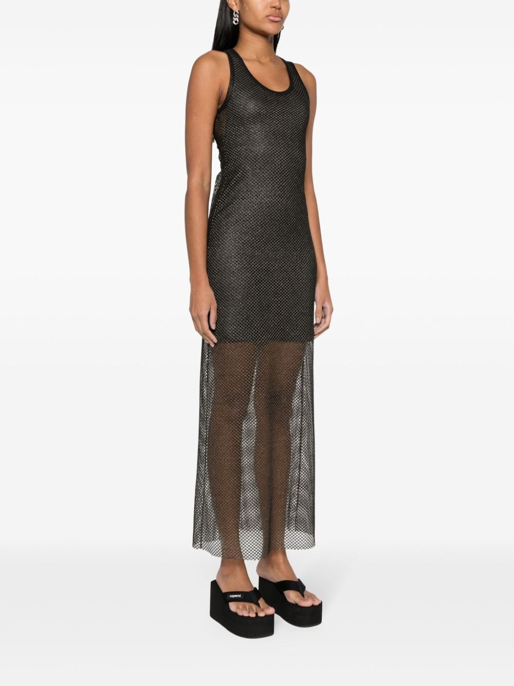 mesh maxi dress - 3