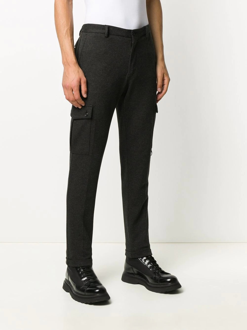 slim cargo trousers - 3