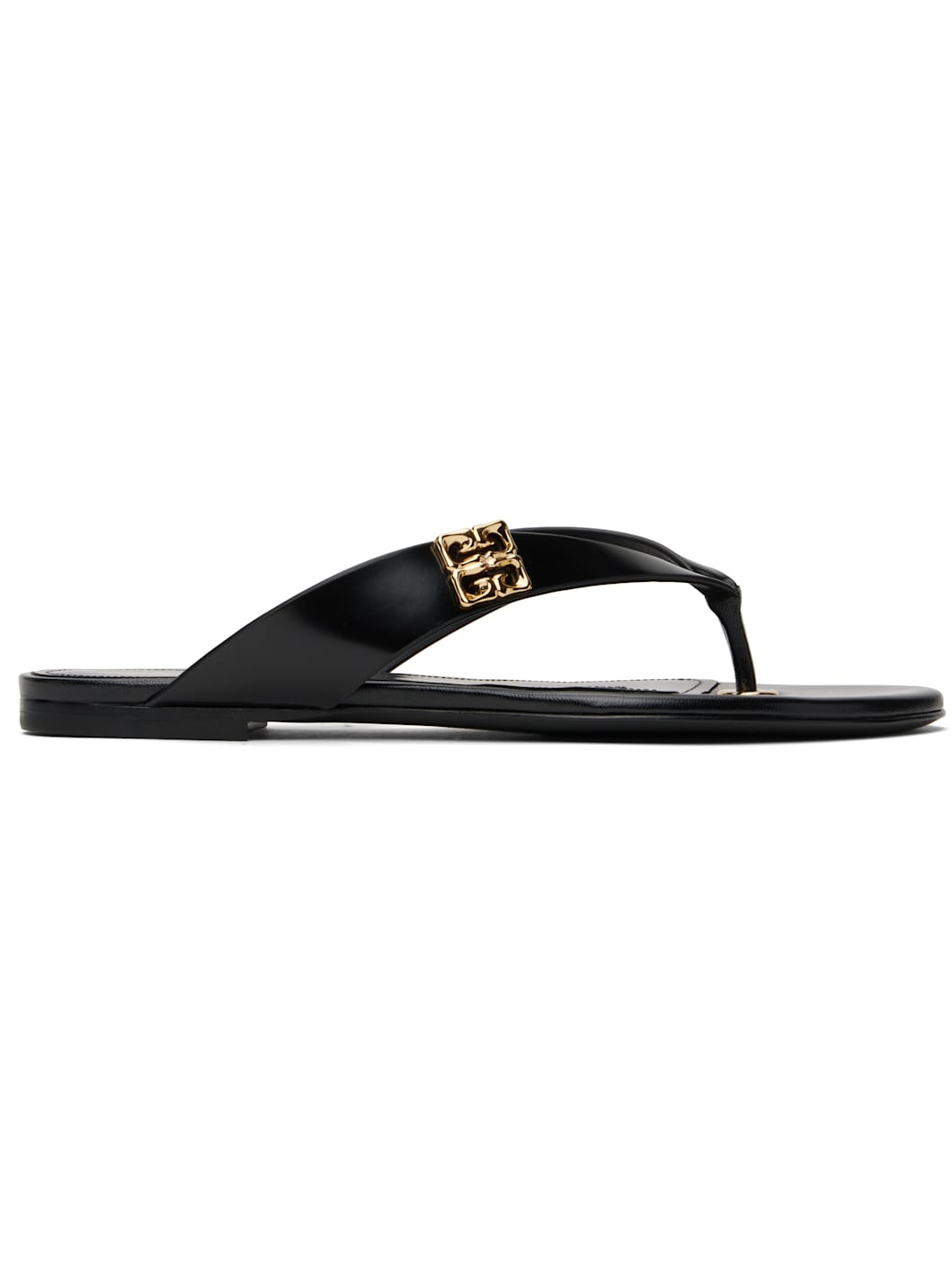 Black Tong 4G Liquid Flip-Flops - 1