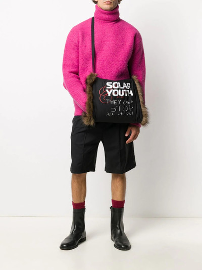 Raf Simons Solar Youth faux fur muff outlook