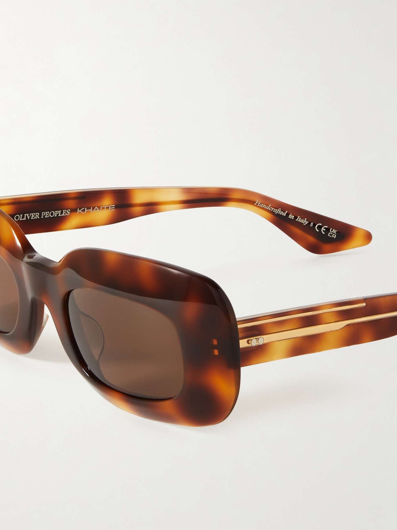 + Oliver Peoples 1966C oversized rectangular-frame tortoiseshell acetate sunglasses - 4