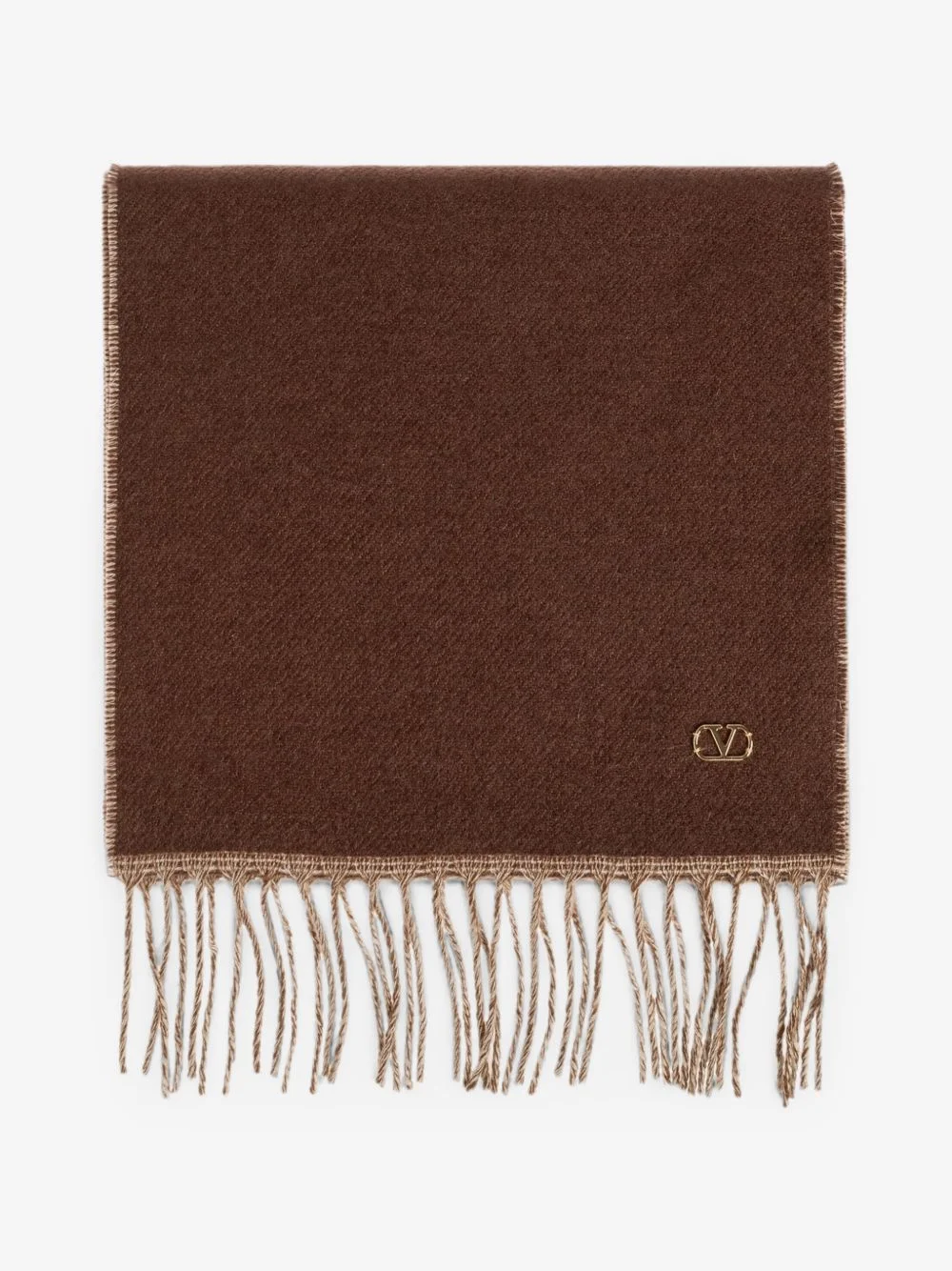 VLogo Signature fringed scarf - 1