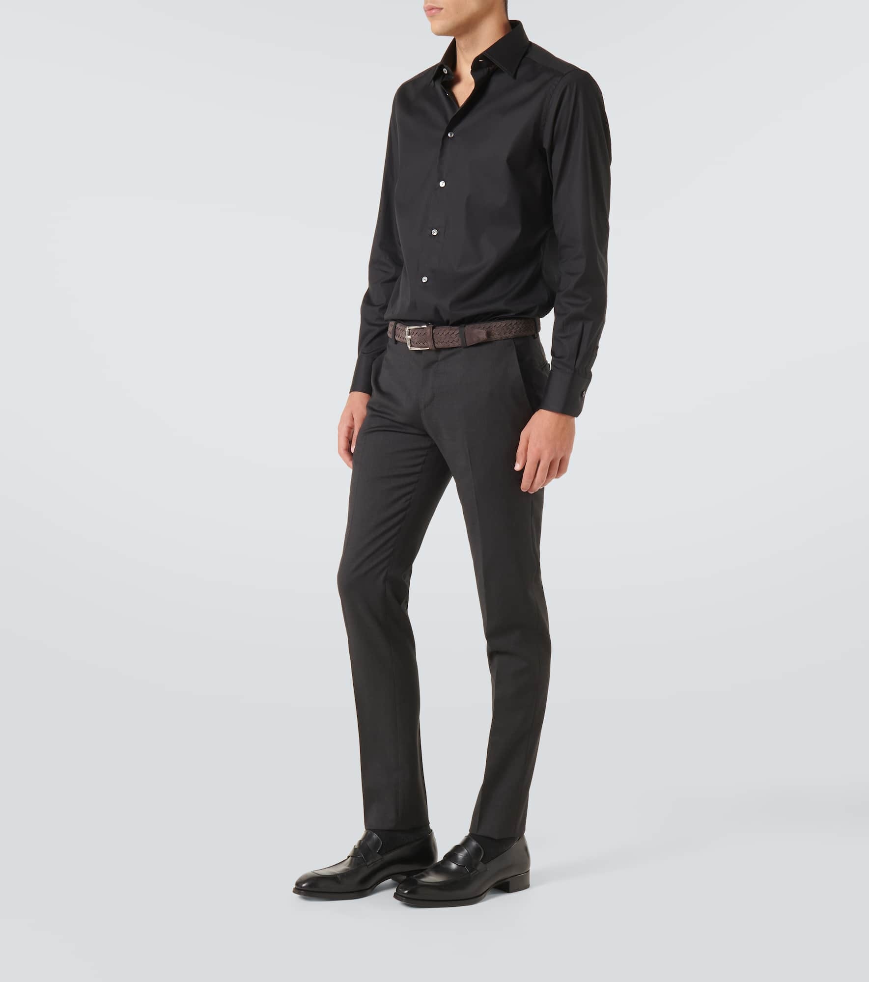 Cotton-blend shirt - 2