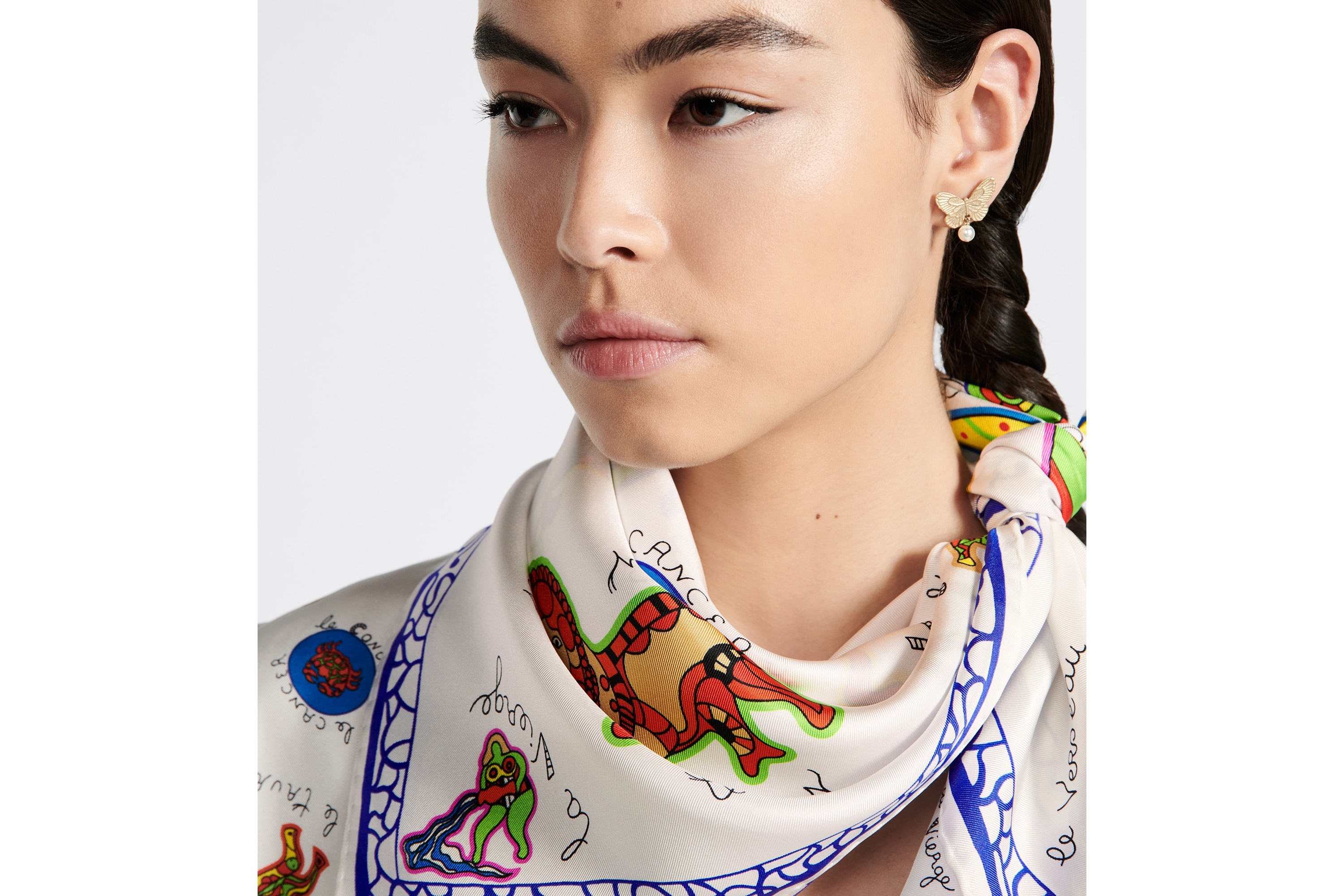 Niki de Saint Phalle Dragon Zodiac 70 Square Scarf - 3