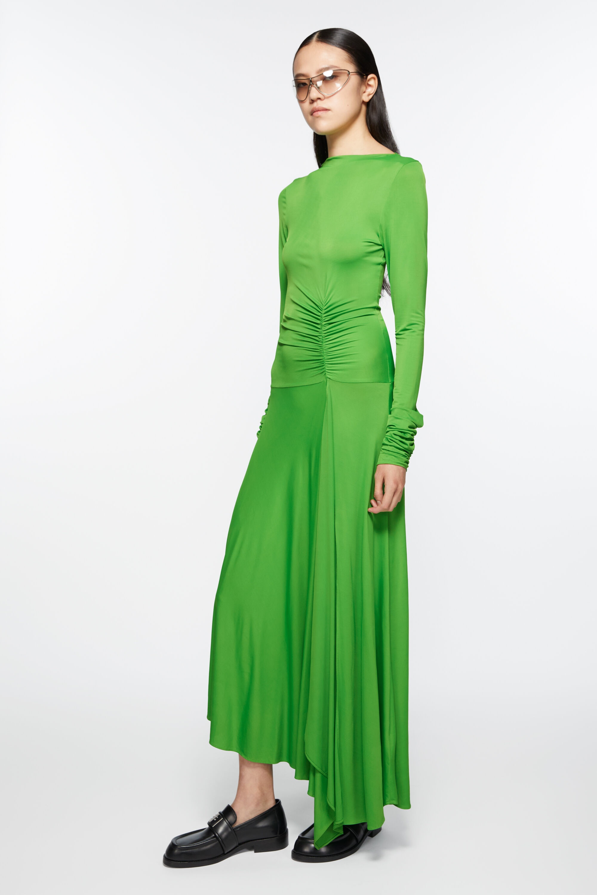 Acne Studios Long sleeve dress - Bright Green | REVERSIBLE
