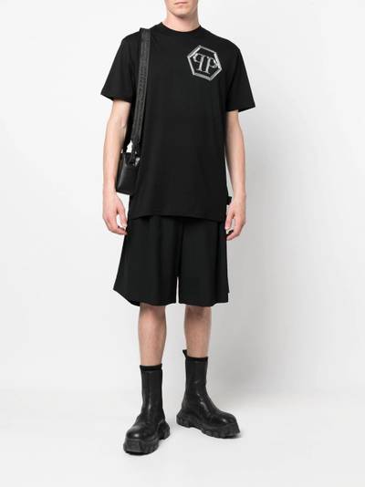 PHILIPP PLEIN Hexagon logo short-sleeve T-shirt outlook