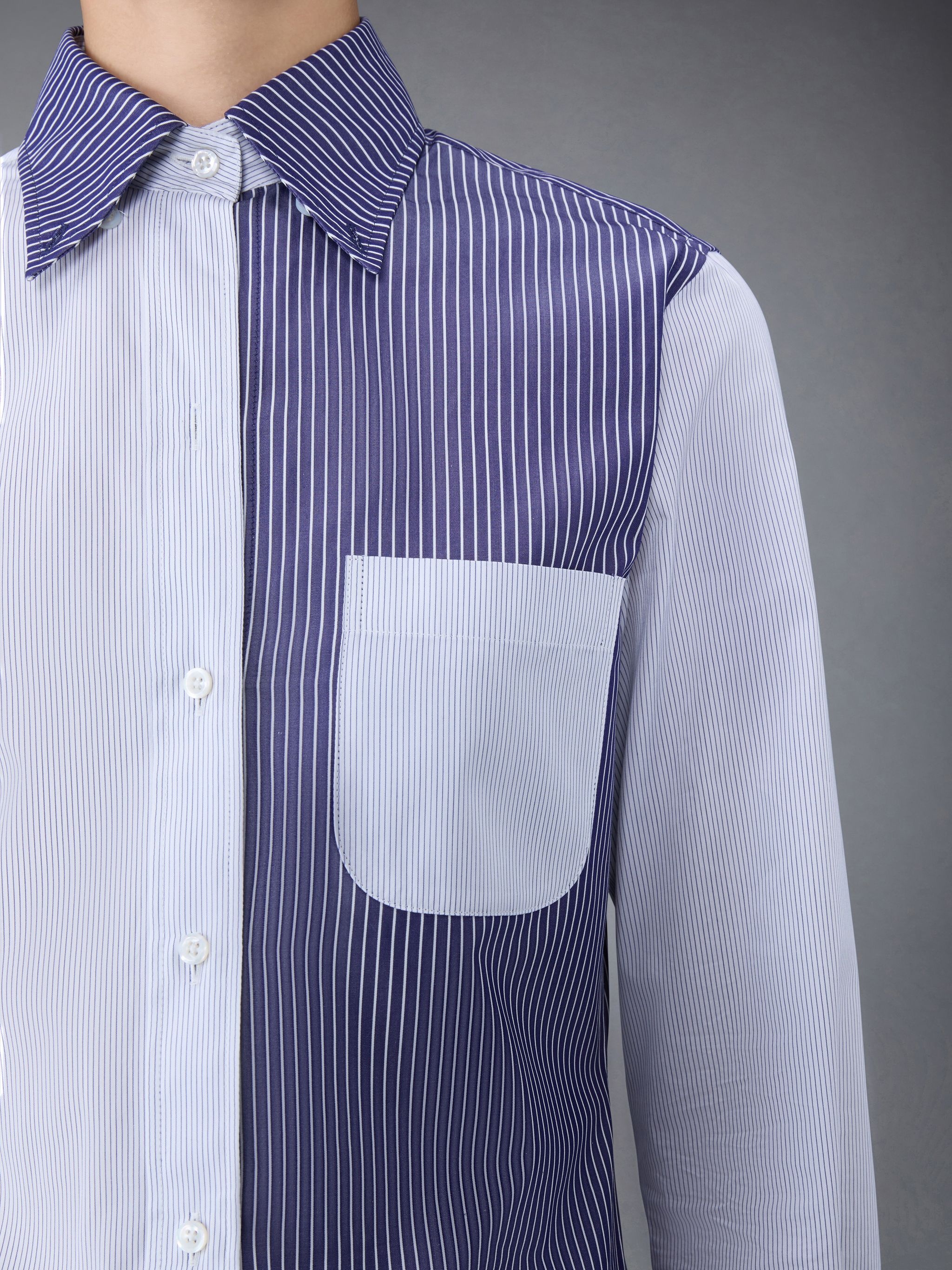 Fun-Mix Pinstripe Poplin Shirt - 8