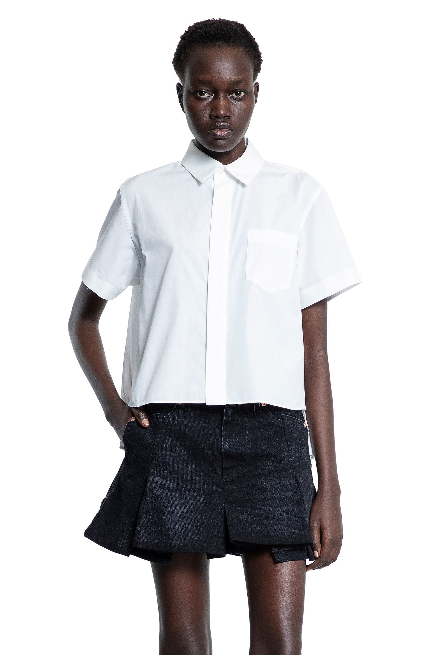 sacai Cotton-Poplin-Shirt | antonioli | REVERSIBLE