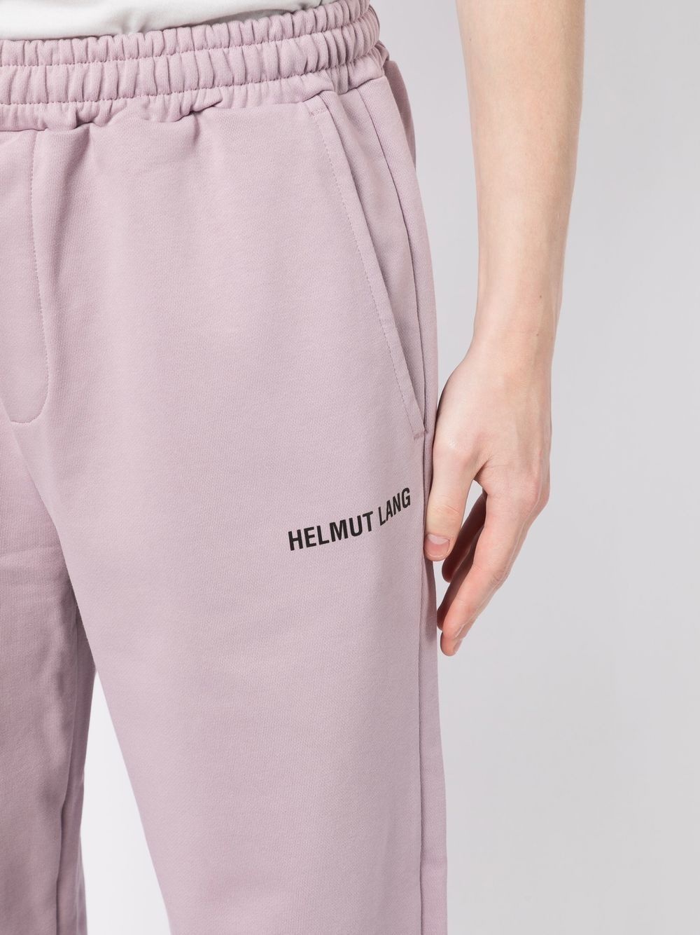 logo-print tapered track pants - 5
