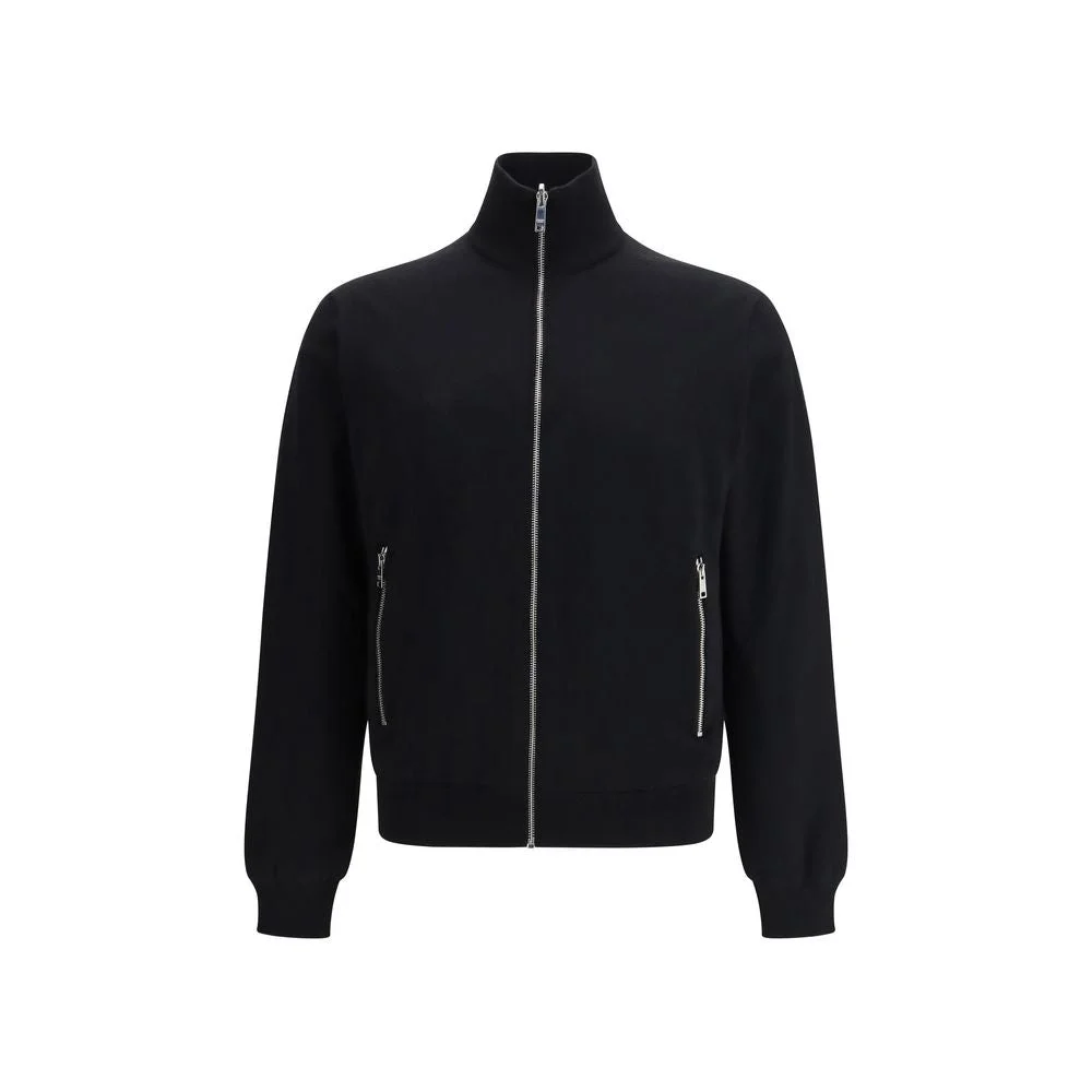 Prada Reversible Wool and Re-Nylon Jacket — Black - 1