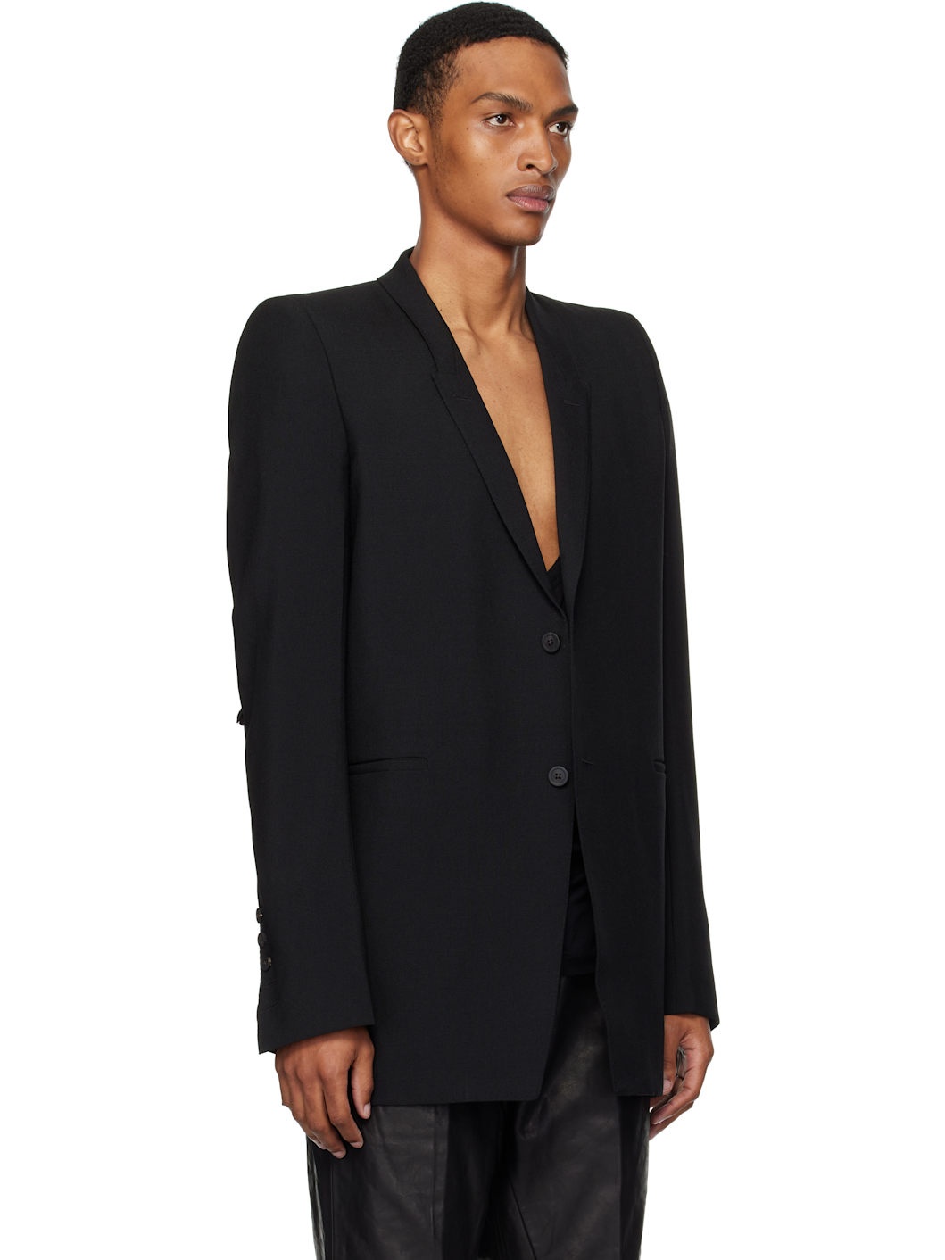 Black Concordians Dirt Tailored LS Blazer - 2