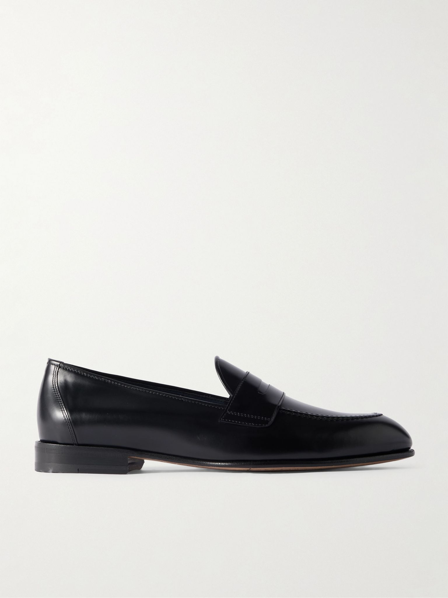 Appia Leather Penny Loafers Black - 1