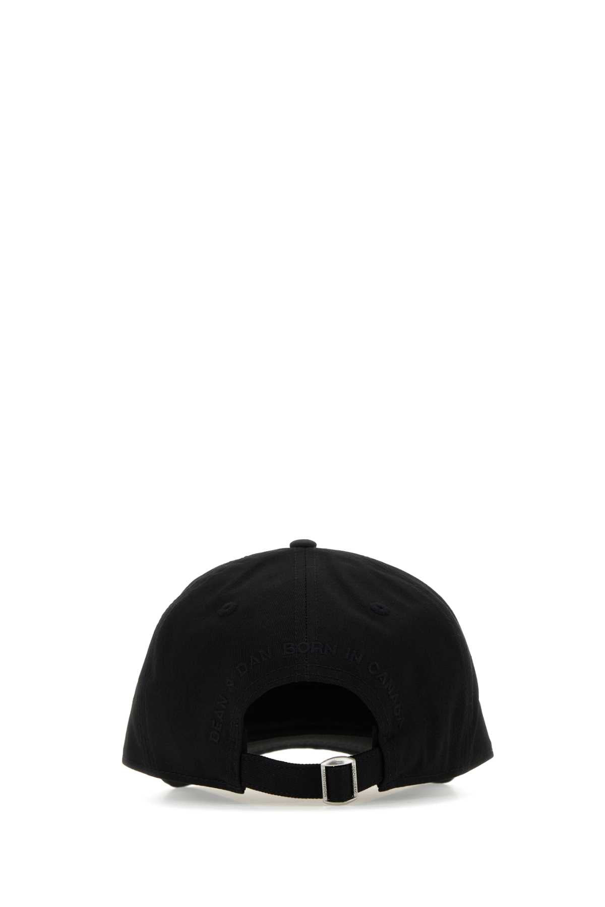 Dsquared Men Black Cotton Baseball Cap - 3
