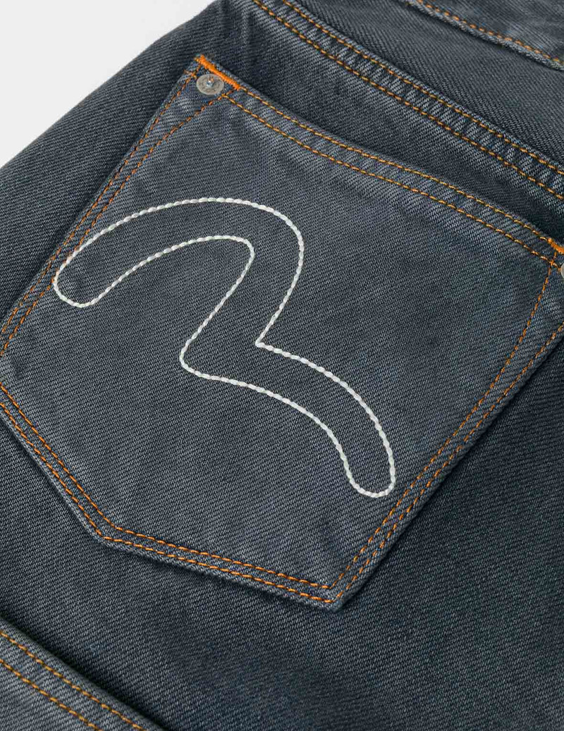 Multi-Pocket with Multi Logos Embroidery Cropped Jeans 7