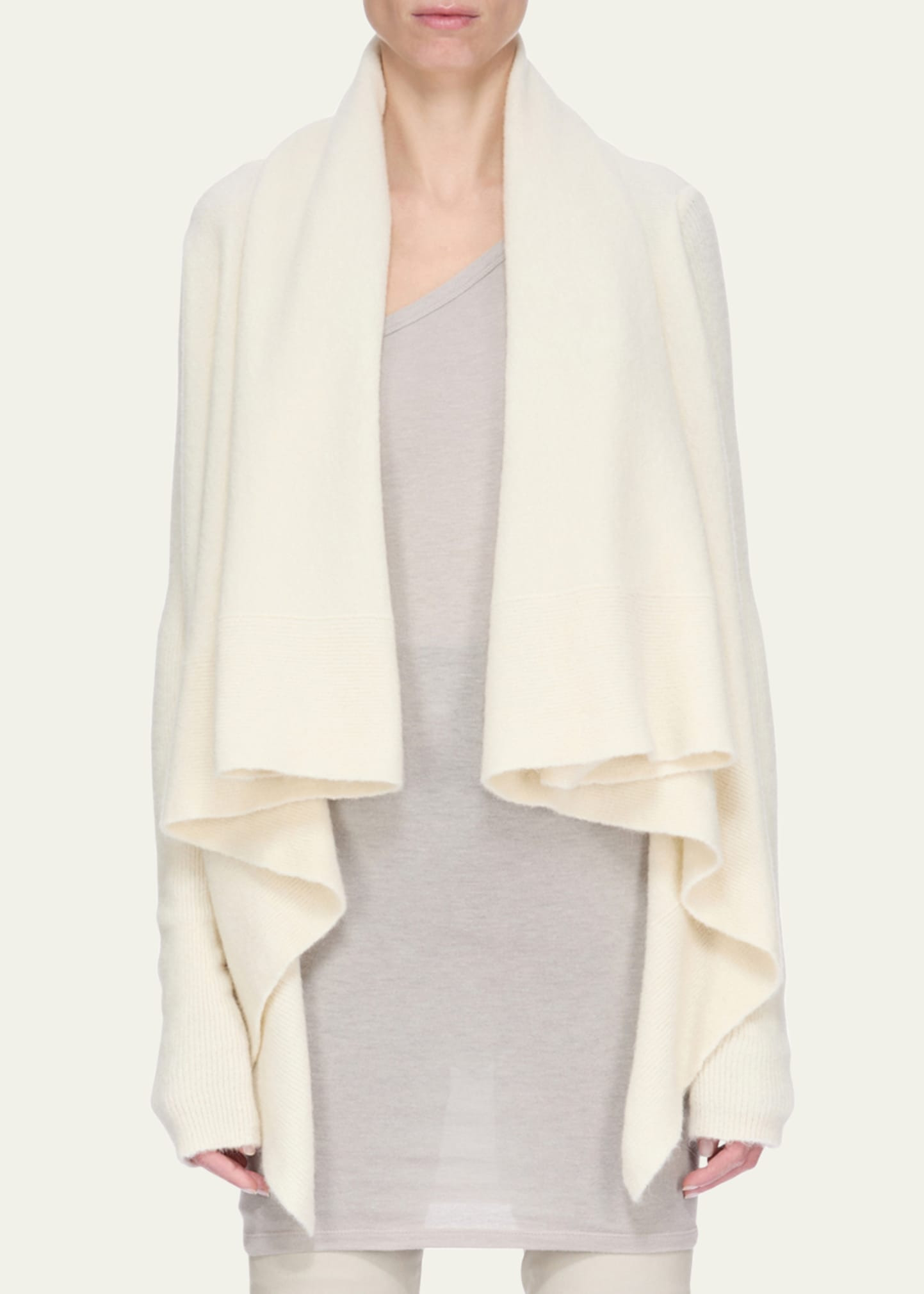 Wrap Asymmetric Cardigan - 4