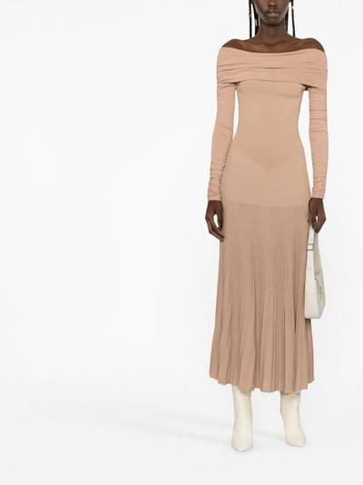 KHAITE Rebecca off-shoulder dress outlook