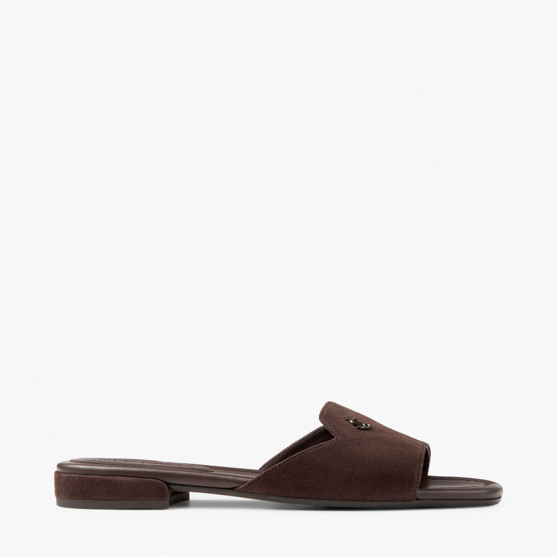 Dina Flat Black Nappa Leather Crossover Slingback 1