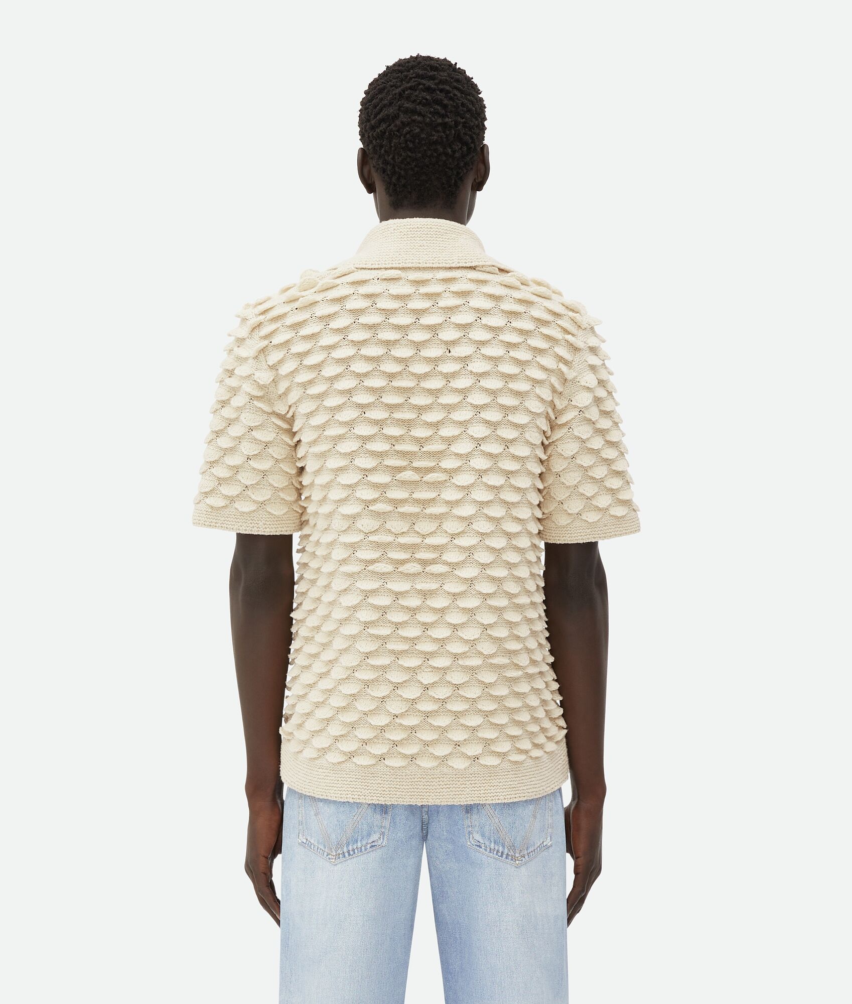 Fish Scale Wool Polo - 3