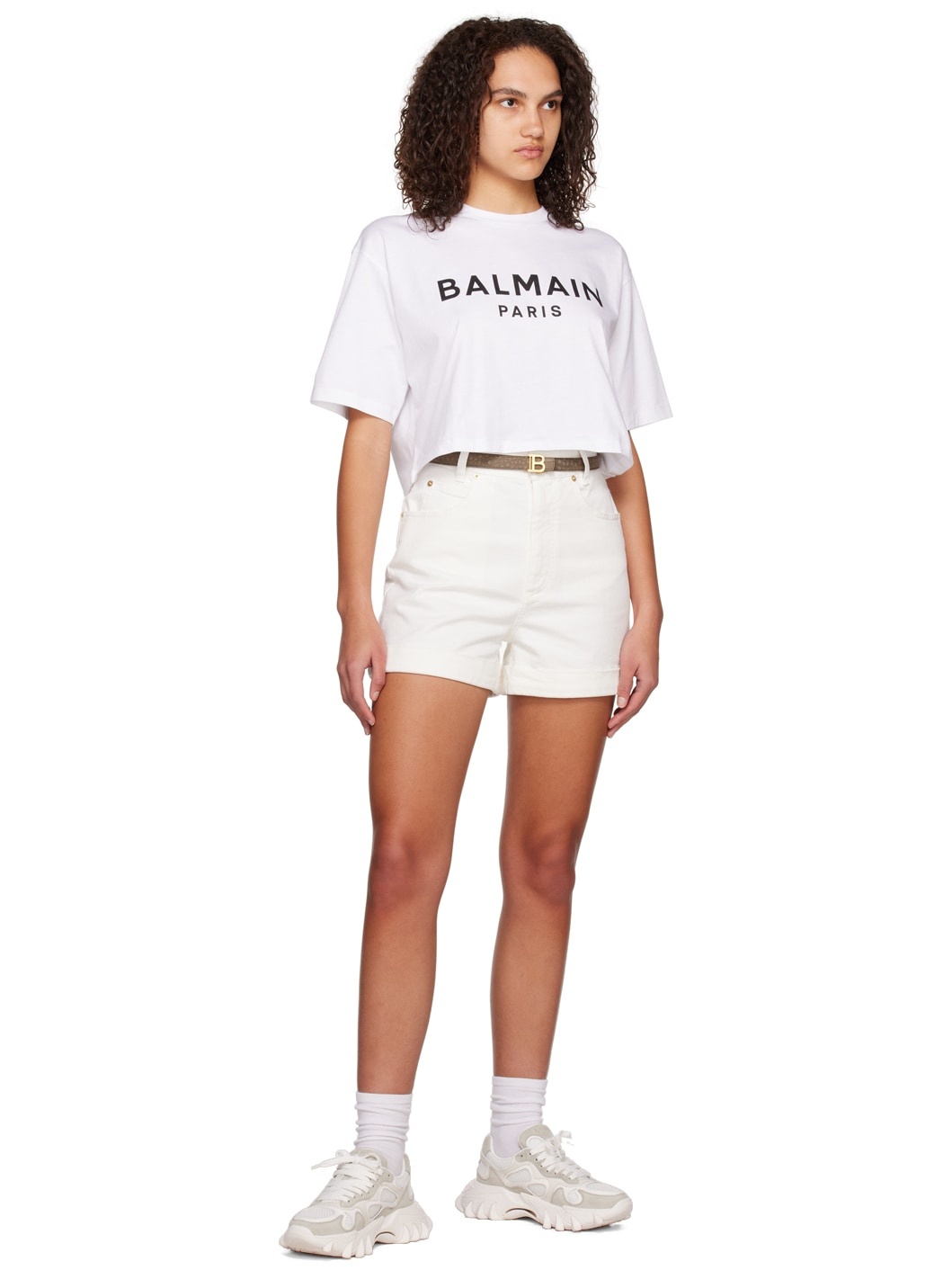 White B-East Sneakers - 5