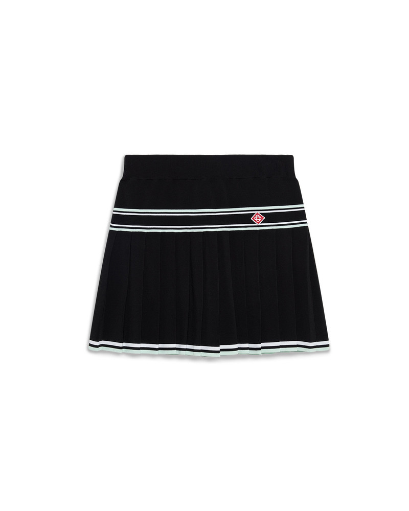 Viscose Pleated Mini Skirt 1
