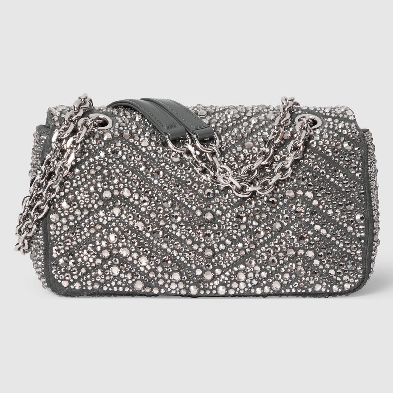 GG Marmont crystals small shoulder bag 7