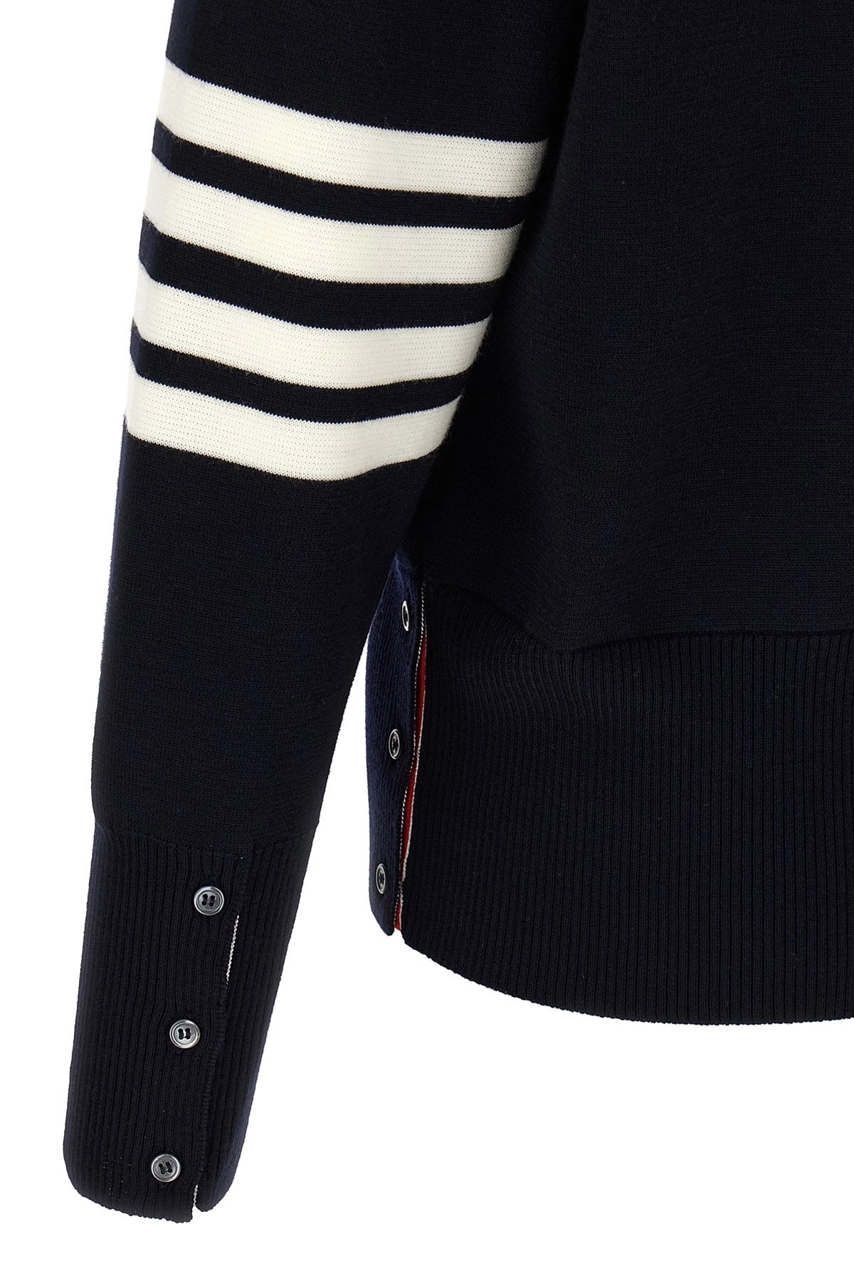 '4-Bar' Wool cardigan - 4