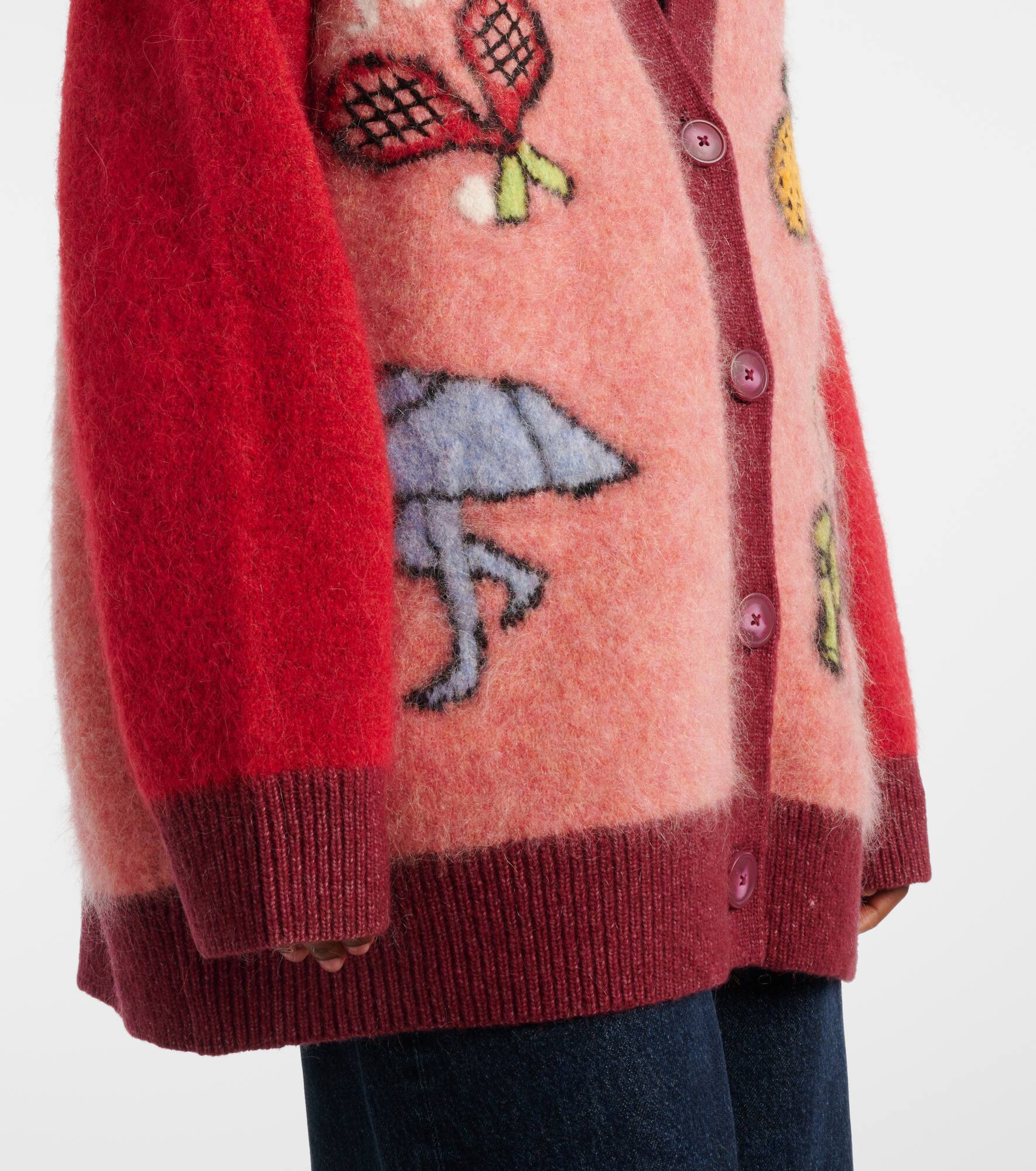 Court embroidered wool-blend cardigan - 5