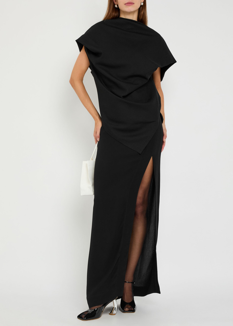 Issey Miyake Uni-form Draped Wool top - 4