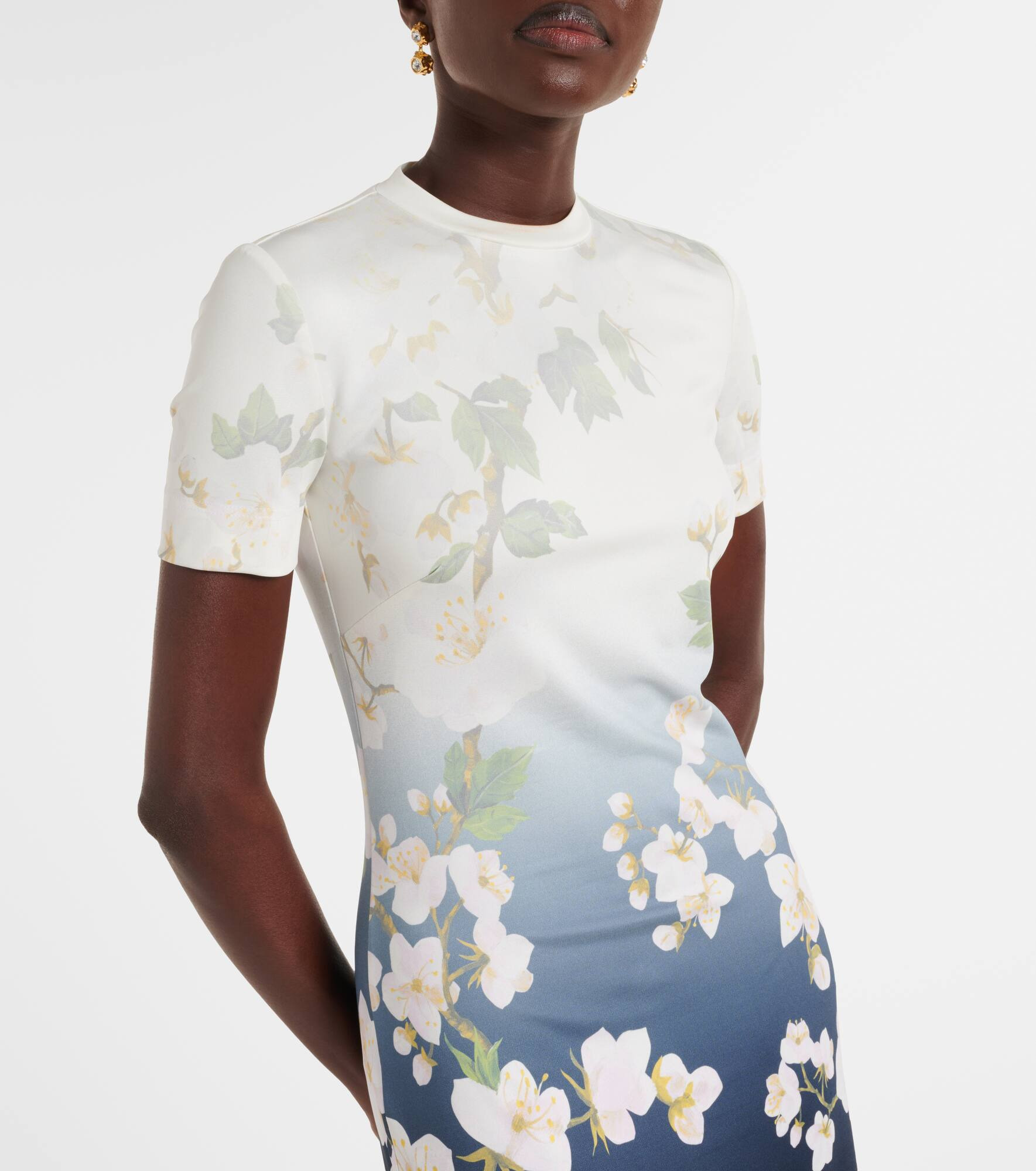 Floral ombré maxi dress - 6