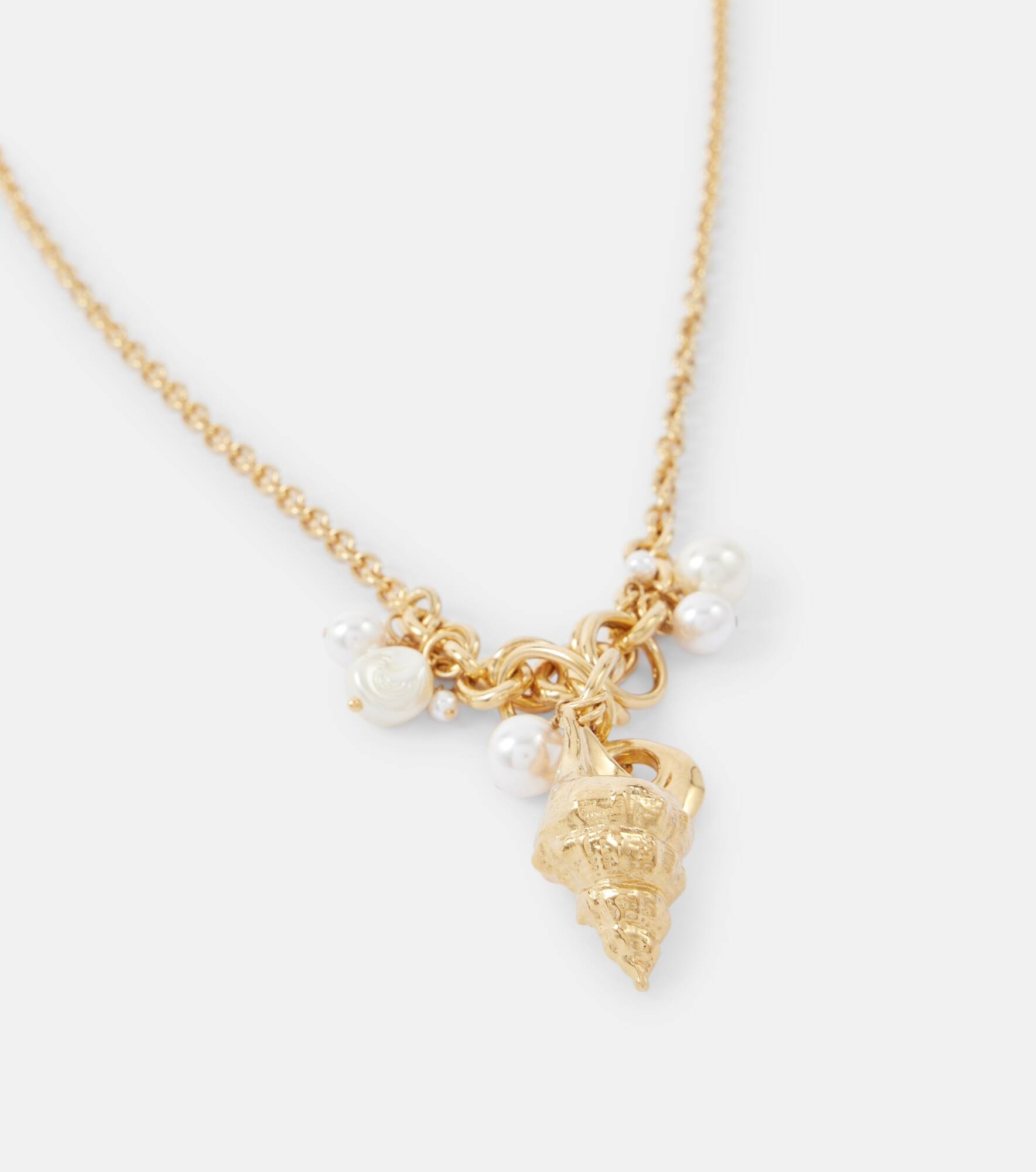 Faux pearl-embellished pendant necklace - 4