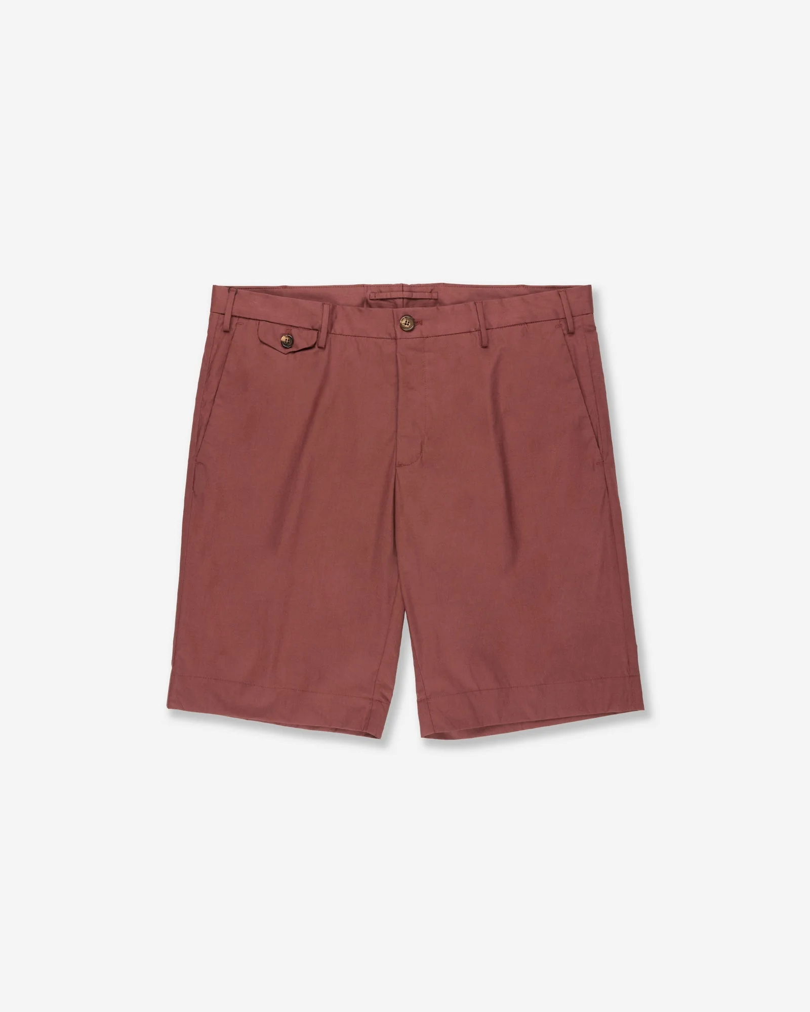 Slim fit cotton poplin Bermuda shorts - 1