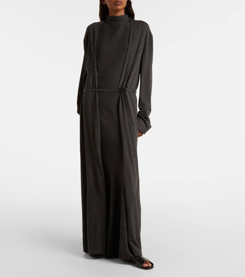 KHAITE Alek wool wrap cardigan outlook