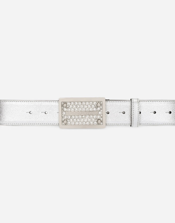 Calfskin belt with metal buckle - 3