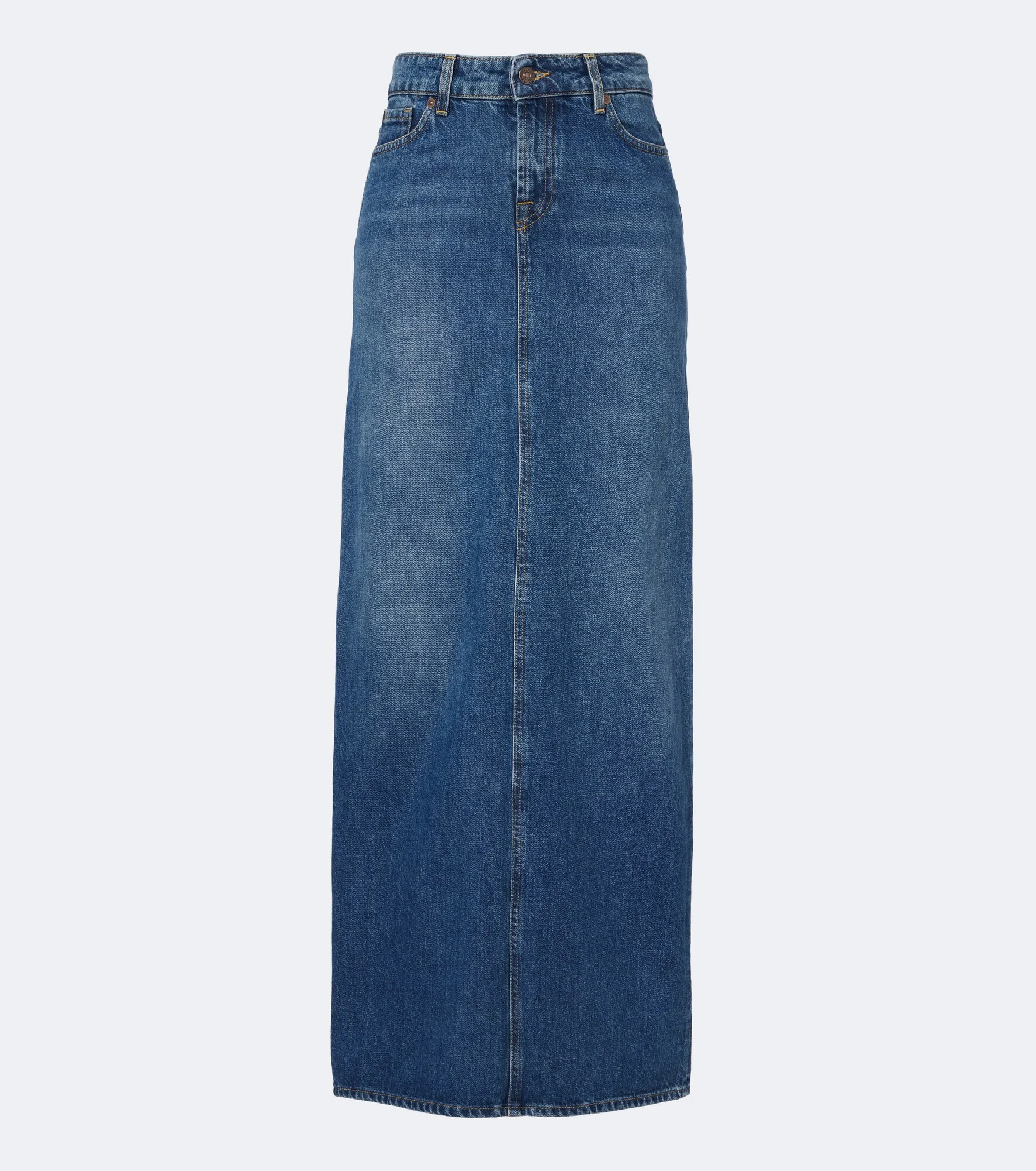 Denim maxi skirt - 1