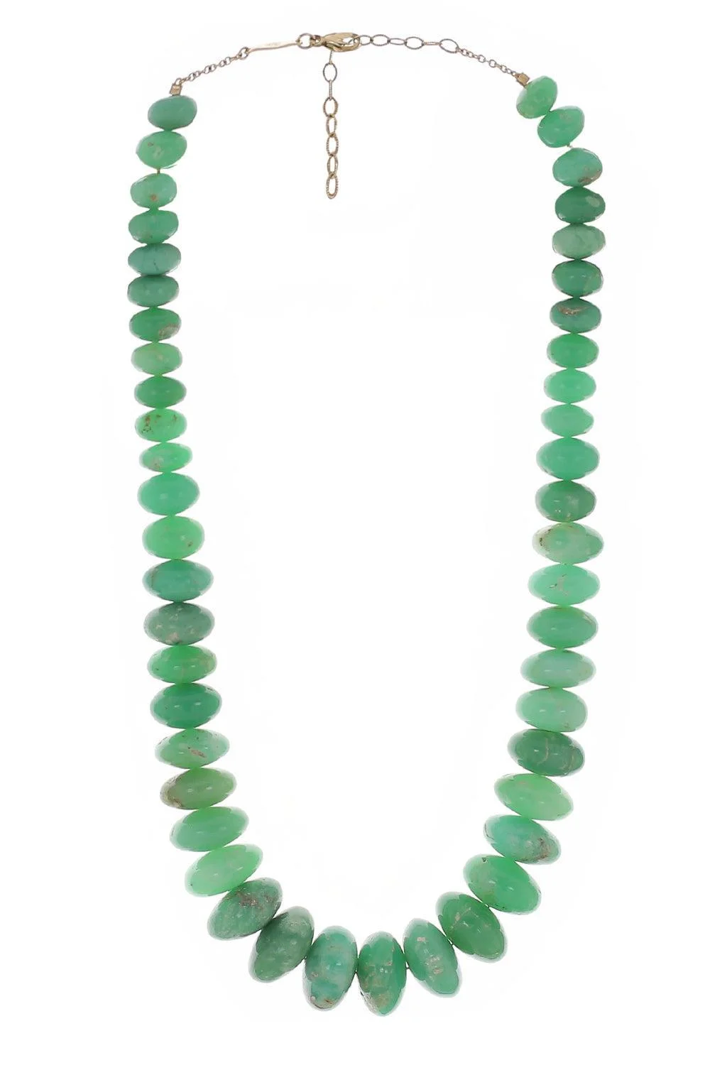 Chrysoprase Graduated Beaded Necklace - 1
